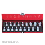 Gestar Set Mata Kunci Sok E-Socket & Mata Kunci Sok L Bintang 1/2 inch