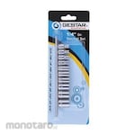 Gestar Set Mata Kunci Sok Standar 1/4 inch 12pt dengan Rail
