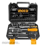 INGCO 1/4inch Socket (Set Kunci Sok)
