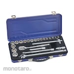 JETJO TOOLS Socket Set 3/8-11/4inch 6 PT (Iron) Besi (Set Kunci Sok)