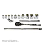 KRISBOW Socket Wrench Sq 3/8inch Set (Set Kunci Sok)