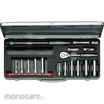 KYOTO TOOL (KTC) Deep Socket Wrench 3/8 Inch Set (Set Kunci Sok)