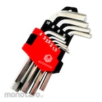 MAXPOWER Set Kunci L Hexagonal Pendek Wlhr-146 Satin