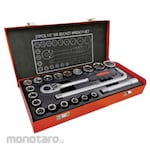 MAXPOWER Set Kunci Sok 1/2 inch 6pt Wadah Metal