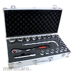 MAXPOWER Set Kunci Sok 1/2 inch dengan Wadah Aluminium