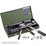 PROXXON 56 Pcs Multi-socket Wrenches Set 1/2 1/4