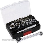 Pro-Auto Mini Reverse Gear & Spline Socket Set (Set Kunci Sok)