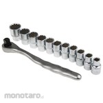 RS PRO 1/2 Inch 12 Piece Socket Set