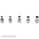 RS PRO 1/4 inch 5 piece socket set