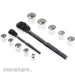 RS PRO 1/4" and 3/8" Socket Set, 35 Pieces