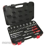 RS PRO 1/4" and 3/8" Socket Set, 46 Pieces