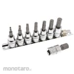 RS PRO 8 Piece Socket Set, 9.53 mm (3/8 Inch)