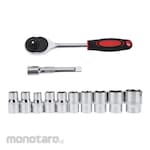 Taffware CR-V Drive Socket Wrench Key (Set Kunci Sok)