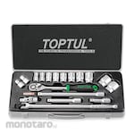 Toptul 1/2inch DR. Socket Set (Metric) 12PT (Set Kunci Sok)