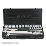 Toptul Set Kunci Sok Flank 1/2 inch