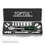 Toptul Socket Set with Metal Box (Set Kunci Sok)