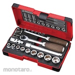 Vessel Wood-Compo Socket Wrench (Set Kunci Sok)