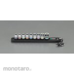 ESCO 1/4"DR / 9 points Socket set (with hold function)