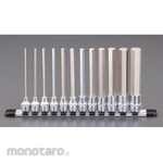 ESCO 1/2"DR / 3-22mm [HEX] Super long bit socket set