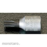 ESCO 1/4"DR / T27 [Bore Torx] Bit Socket (with squeeze stop)