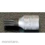 ESCO 1/4"DR / T40 [Bore Torx] Bit Socket (with squeeze stop)