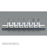 ESCO 1/4"sq 7 piece [Bore Torx] bit socket