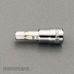 ESCO 1/4"sqx3mm Hex bit socket
