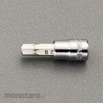 ESCO 1/4"sqx6mm Hex bit socket