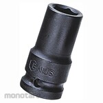 GENIUS Metric Semi-Deep Thin Wall Impact Sockets 1/2inch 6 PT