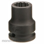 GENIUS Metric Thin Wall Impact Sockets 3/4inch 12 PT