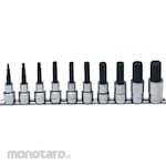 KO-KEN 1/2inch (12.7mm) Sq. Hex Bit Socket Rail Set