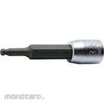 KO-KEN 1/4inch (6.35mm) Sq. Hex Bit Socket (Ball Point)