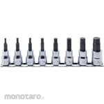 KO-KEN 1/4inch (6.35mm) Sq. Hex Bit Socket Rail Set