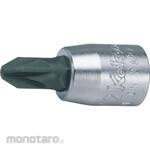 KO-KEN 1/4inch (6.35mm) Sq. Pz Bit Socket