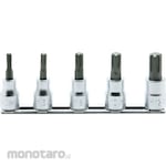 KO-KEN 3/8inch (9.5mm) Sq. Cv Bit Socket Rail Set