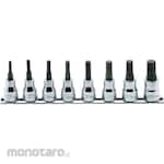 KO-KEN 3/8inch (9.5mm) Sq. Torx Plus Bit Socket Rail Set