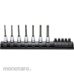 KO-KEN 6.35mm Insertion Z-Eal Torx Bit Socket Rail Set 7 Pairs