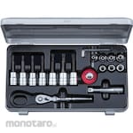 KTC 9.5sq.T type tamper-proof Torx bit socket/E type Torx wrench set