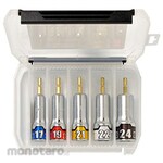 KTC Impact driver socket bit set "Impregnable" [5 pieces]