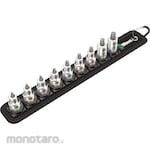 WERA 9-piece bit socket set (with hold)