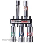 LOBSTER (Lobster/Shrimp Brand/Lobtex) Power Drill Socket Strok 36 5 Pieces Standard Socket (High Durability Type)