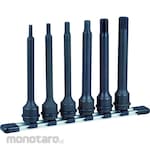 TONE Long Impact Hexagon Socket Set (with Socket Holder)