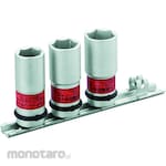 TONE Thin Type Wheel Nut Socket Set for Impact Wrench (with Socket Holder)