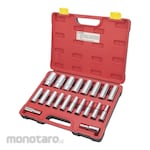BESTIR 1/2inch Dr. 6PT Deep Socket Set (Mata Soket Panjang Set)