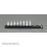 ESCO 3/8"DR / 8 points [Hex-Plus] Bit socket set (with hold)