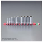 ESCO 3/8"DR/ 7-22mm [10-piece set] Deep socket set, 12-sided