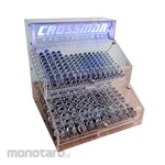 Gestar 1/2inch Drive Standard-6 Pt Sockets + Acrilic Dispenser