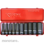 KO-KEN 1/2 Sq. Impact Deep Socket Set 10 Pairs