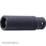 KO-KEN 1/4 Sq. Impact 6 Hexagonal Deep Socket (with Slide Magnet)