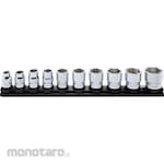 KO-KEN 12.7mm Plug-In Z-Eal 6 Square Socket Rail Set 10 Pairs